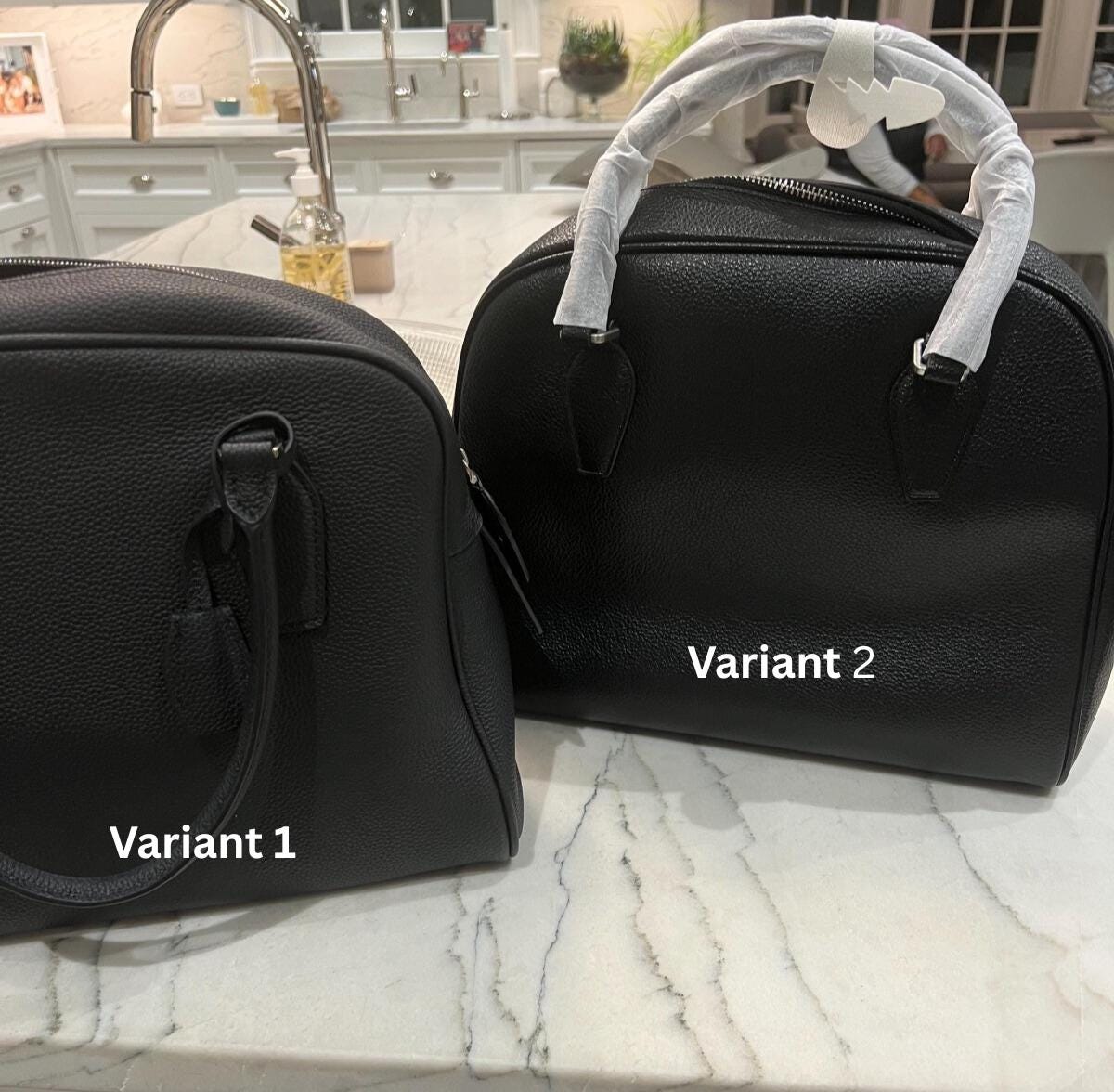 Genuine Leather India 12 Top Handle Bag, Classic Row Minimal