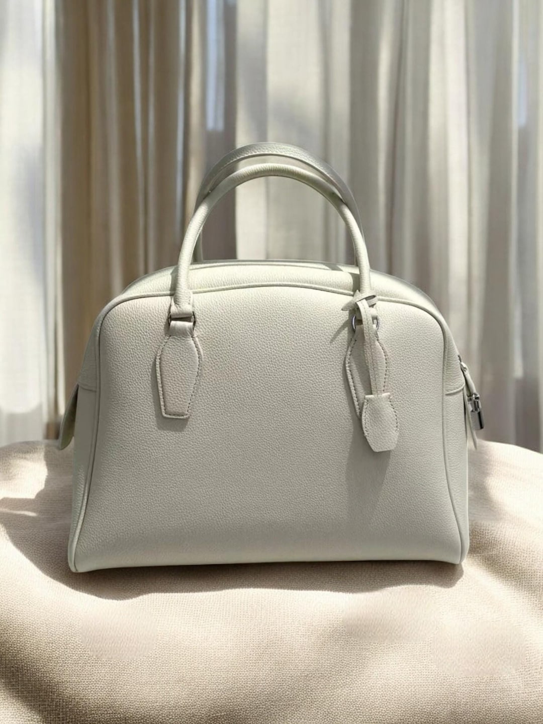 Genuine Leather India 12 Top Handle Bag, Classic Row Minimal