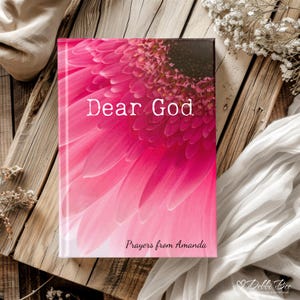 Dear God Personalized Prayer Journal, Custom Prayer Notebook, Christian Gift Journal, Prayer Diary, Gifts for Women, Mom Gift, Faith Journal