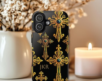 MagSafe Monogram Phone Case Jesus Phone Case iPhone 17 Pro Max Case Personalized Gift Custom Name Phone Cover For iPhone 17 Air 16 15 14 13