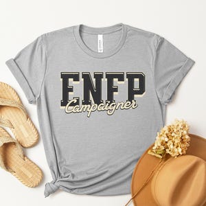 ENFP Campaigner Block Letters T-Shirt, MBTI Shirt, Gift for ENFP, 16 personalities, Gift for Psychology, Campaigner Personality Theory