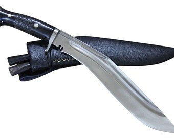 Handmade Nepalese Sirupate Kukri - 12 Inch Blade, Buffalo Horn Handle