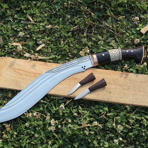 Handmade Nepalese Kukri Cheetlage- 12 Inch Water-Tempered Blade | Traditional Craftsmanship | Real Working Tool | Unique Collectible