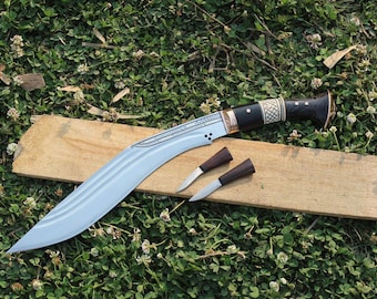 Handmade Nepalese 12-Inch Kukri – Water Tempered Blade, Working Tool