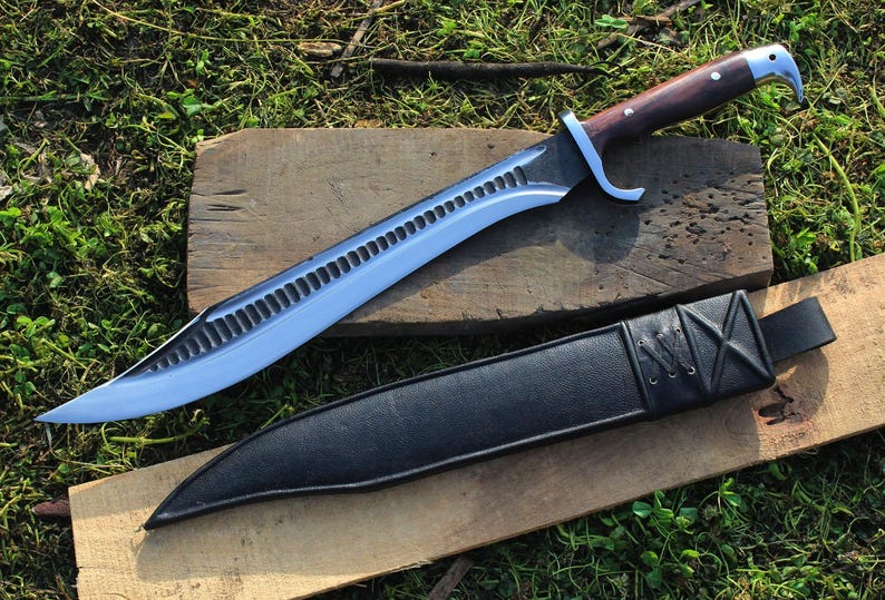 18 Inch Eagle Machete – Handmade in Nepal – Water-tempered Sharp Blade ...