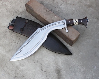 Handmade Nepalese Kukri - 15 Inch Water-Tempered Blade, Collectible Working Tool