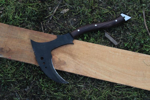 Handmade Carbon Steel Kama | Martial Arts Training Tool with Sheath
