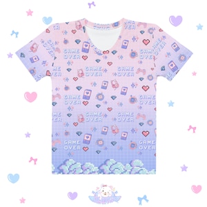 Kawaii shirt, fairy kei t-shirt, kawaii Tshirt, harajuku, yume kawaii, fairy kei clothes, decora kei, harajuku tshirt, gamer girl tshirt