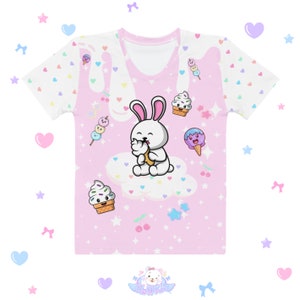 Fairy kei t-shirt, kawaii Tshirt, harajuku, kawaii aop shirt, yume kawaii, fairy kei tshirt, decora kei, harajuku tshirt, gamer girl tshirt