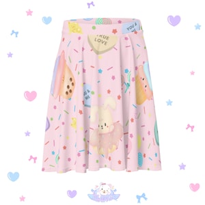 Fairy kei skirt, kawaii skater skirt, jfashion, harajuku, yume kawaii skirt, cute skirt, pastel skirt, fairy kei, kawaii clothing, cutecore