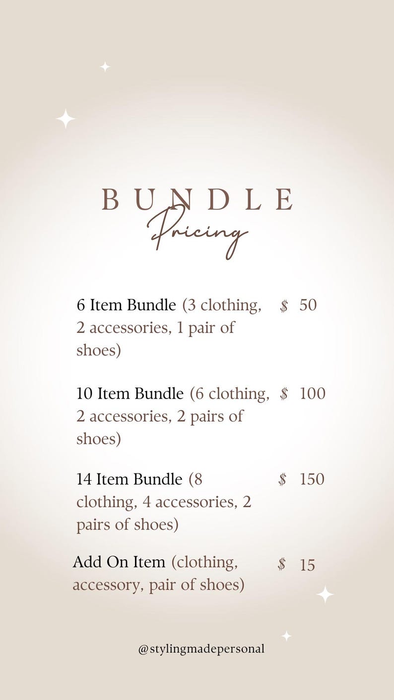 The Elaine - 6 Item Bundle - Etsy