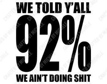 We Told Y'all 92 percent, Black Women, Black history, Juneteenth, African American