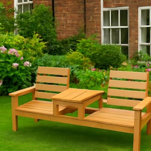 DIY 2x4 Wooden Bench Build Plan | Complete Outdoor Patio Furniture | Step-by-Step Instructions | PDF Download