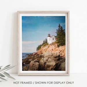 Maine Photography, Lighthouse Photograph, Coastal Photography, Nature, Dramatic Landscape, Ocean Photography, Seaside Art, Beach Photography image 1