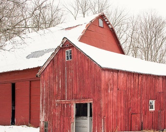 Red Barn Photography, Modern Farmhouse Art, Farmhouse Chic Decor, Rural Decay, Abandoned Barn, Rustic Decor, Barn Art Photography, Wall Art