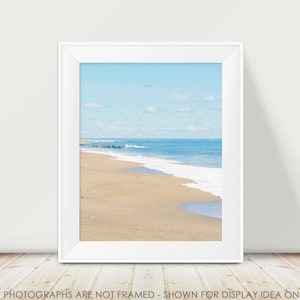 Beach Photograph, Ocean Photography, Seaside, Coastal, New England, Plum Island, Summertime, Turquoise Blue, Teal Blue, Seashore, Sea