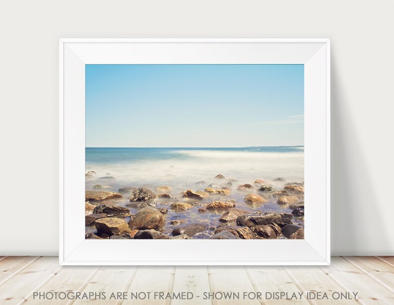 Beach Photography, Dreamy Ethereal, Ocean Photography, Coastal Picture, Plum Island, New England Photography, Long Exposure, Summer, Seaside image 2