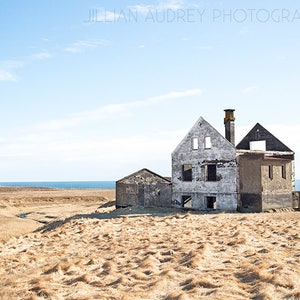 Abandoned Farm, Snæfellsnes, Iceland Photography, Farmhouse Photograph, Rustic, Decay, Travel, Forgotten, Dramatic Landscape, Art Print