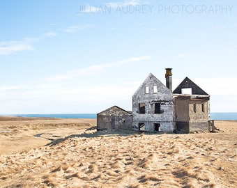 Abandoned Farm, Snæfellsnes, Iceland Photography, Farmhouse Photograph, Rustic, Decay, Travel, Forgotten, Dramatic Landscape, Art Print