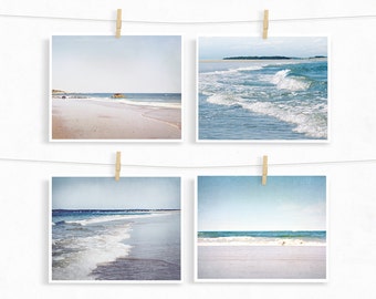 Beach Photography, Beach Set, Save 20%, Beach Pictures, Pastel Beach, Ocean Photographs, Beach House Decor, Beach Photo Set, Ocean Art