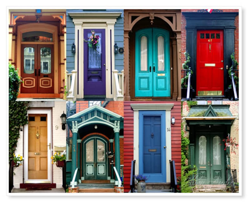 Doors Photograph Urban Neighborhood Print Door Collection Etsy