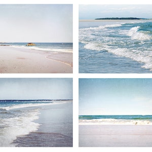 Beach Photography, Beach Set, Save 20%, Beach Pictures, Pastel Beach, Ocean Photographs, Beach House Decor, Beach Photo Set, Ocean Art image 2