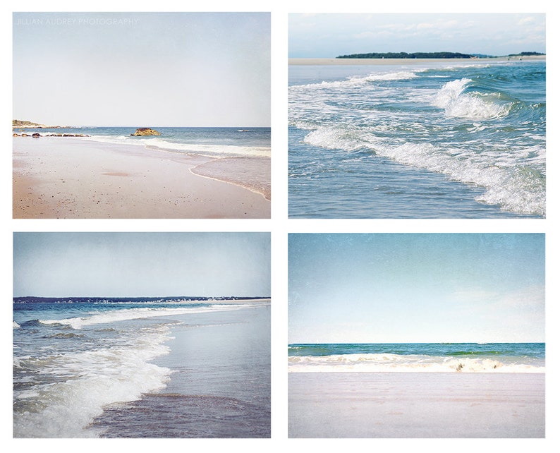 Beach Photography, Beach Set, Save 20%, Beach Pictures, Pastel Beach, Ocean Photographs, Beach House Decor, Beach Photo Set, Ocean Art image 2