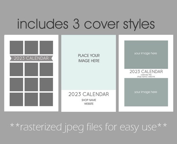 2023-calendar-template-5x7-size-loose-sheet-12-month-etsy
