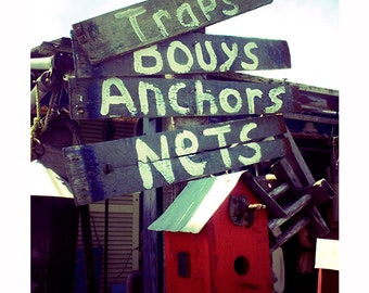 Nautical Photography, Nautical Decor, Traps Buoys Anchors Nets, Fine Art Photograph, Cape Cod Photography, seaside ocean rustic décor