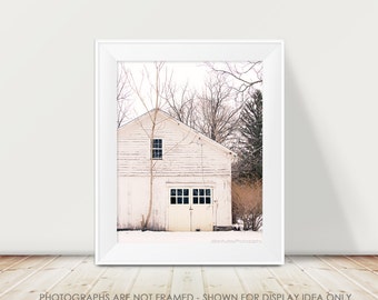 Rustic Barn Photograph, Barn Photography, Rural Decay, Abandoned Barn, Cream White, Modern, Minimalist, Country, Shabby Chic, Cottage Decor