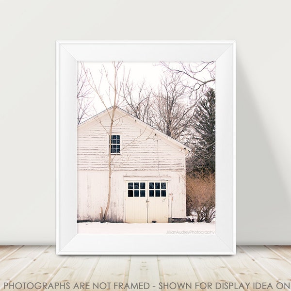 Rustic Barn Photograph, Barn Photography, Rural Decay, Abandoned Barn, Cream White, Modern, Minimalist, Country, Shabby Chic, Cottage Decor