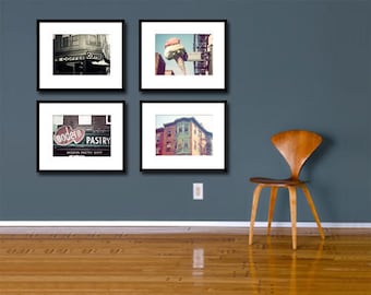 Save 20%, Boston North End Photography Collection, 5x7 Fine Art Photo Set, Architecture Photography, New England Photos, Gift Under 50