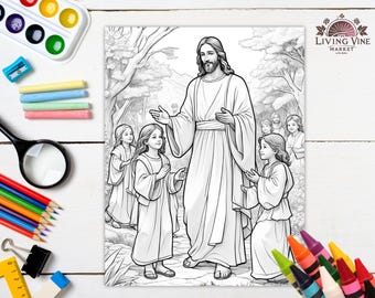 The Life of Jesus Coloring Book for Kids – 25 Pages of Faith, Fun & Bible Learning!