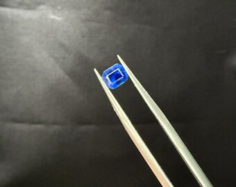 Natural Unheated Royal Blue Sapphire .67Ct. Facet Octagon. Origin Africa. Calibrated Jewelry Grade AAA
