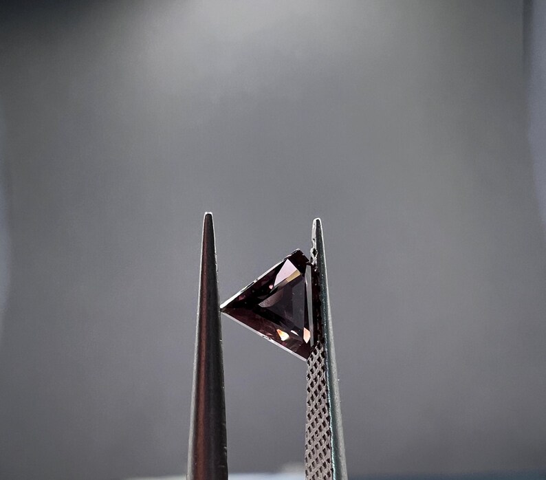 Natural Purple Sapphire .42Ct. Facet Pentagon. Origin Songea. Calibrated Jewelry Grade A+ image 3
