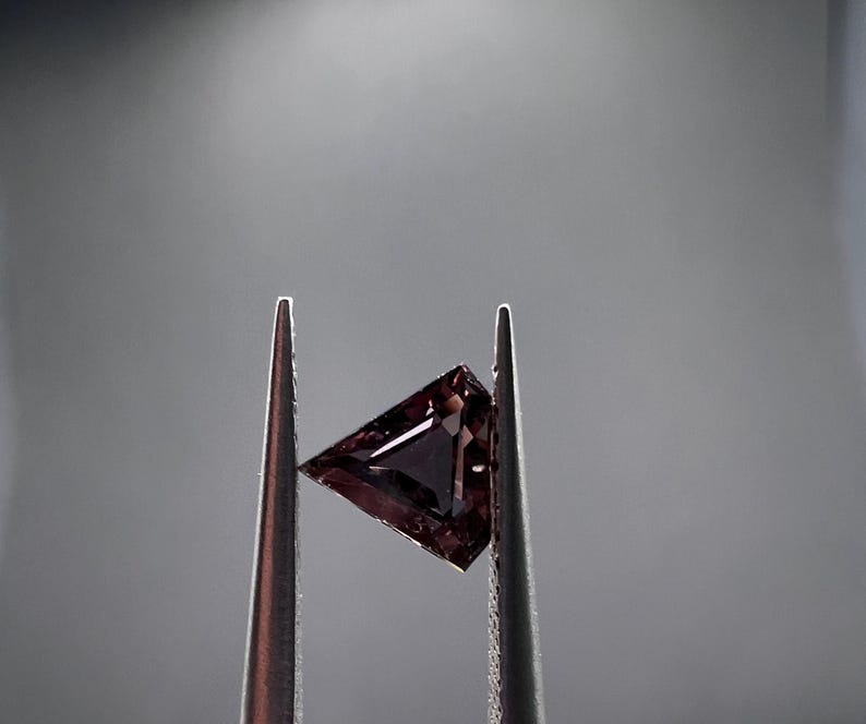 Natural Purple Sapphire .42Ct. Facet Pentagon. Origin Songea. Calibrated Jewelry Grade A+ image 1