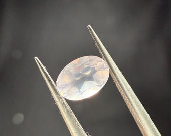 Natural Untreated Pink Silky Topaz .80Ct. Facet Oval. Origin Brazil. Calibrated Jewelry Grade AAA