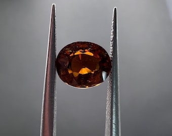 Natural Untreated Orange Tourmaline 1.20Ct. Facet Oval. Origin Africa. Calibrated Jewelry Grade A+