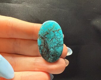 Natural African Turquoise 39.70Ct. Oval Cabochon. Calibrated Grade A