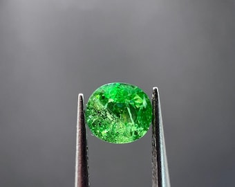 Natural Untreated Tsavorite .50Ct. Facet Cushion. Origin Tanzania. Calibrated Jewelry Grade AAA