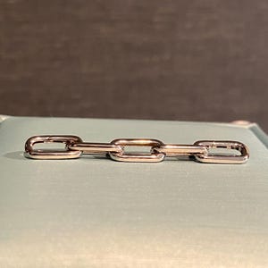 18K Solid Gold Extension Chain Double Snap Open Hollow Clasp Soft Oval Link Necklace Bracelet Connector Adjuster Thick Yellow, White Gold image 9