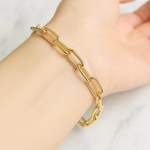 18K Solid Gold Extension Chain Double Snap Open Hollow Clasp Soft Oval Link Necklace Bracelet Connector Adjuster Thick Yellow, White Gold image 2