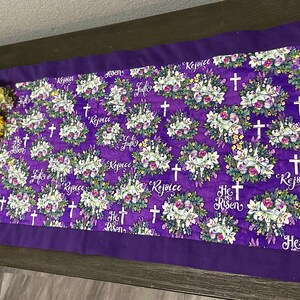 Table Runner Easter He is Risen image 10