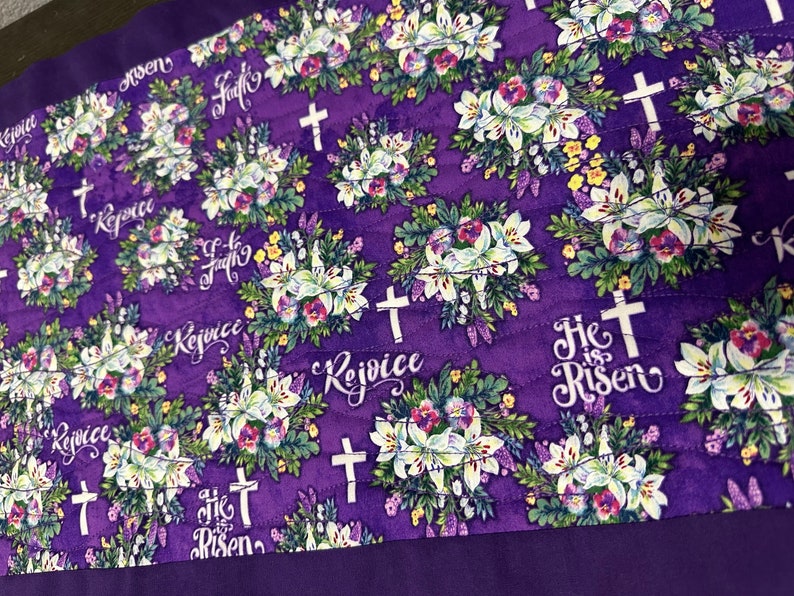 Table Runner Easter He is Risen image 4