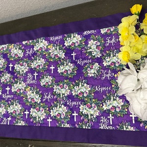 Table Runner Easter He is Risen image 1