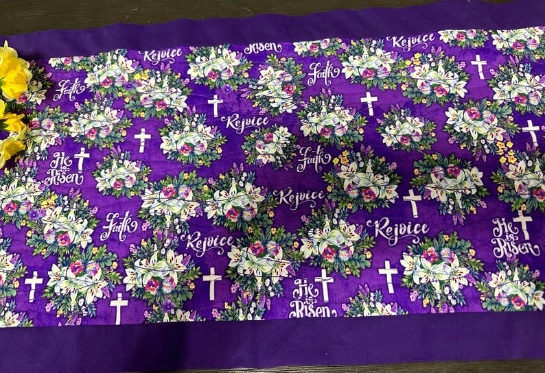 Table Runner Easter He is Risen image 8