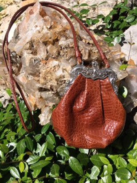 brighton crocodile purse