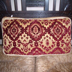 Vintage Decorative Accent Pillow Cut Velvets image 4