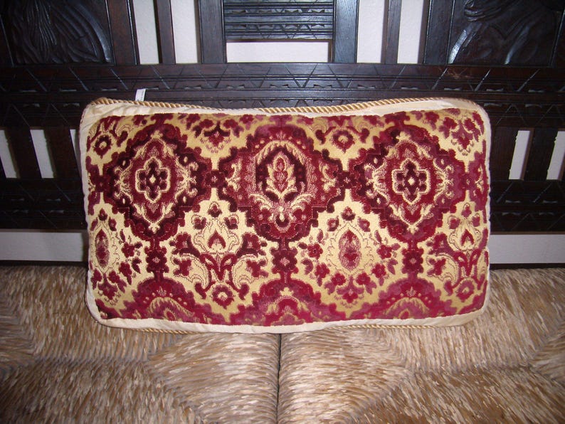 Vintage Decorative Accent Pillow Cut Velvets image 4