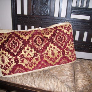 Vintage Decorative Accent Pillow Cut Velvets image 1